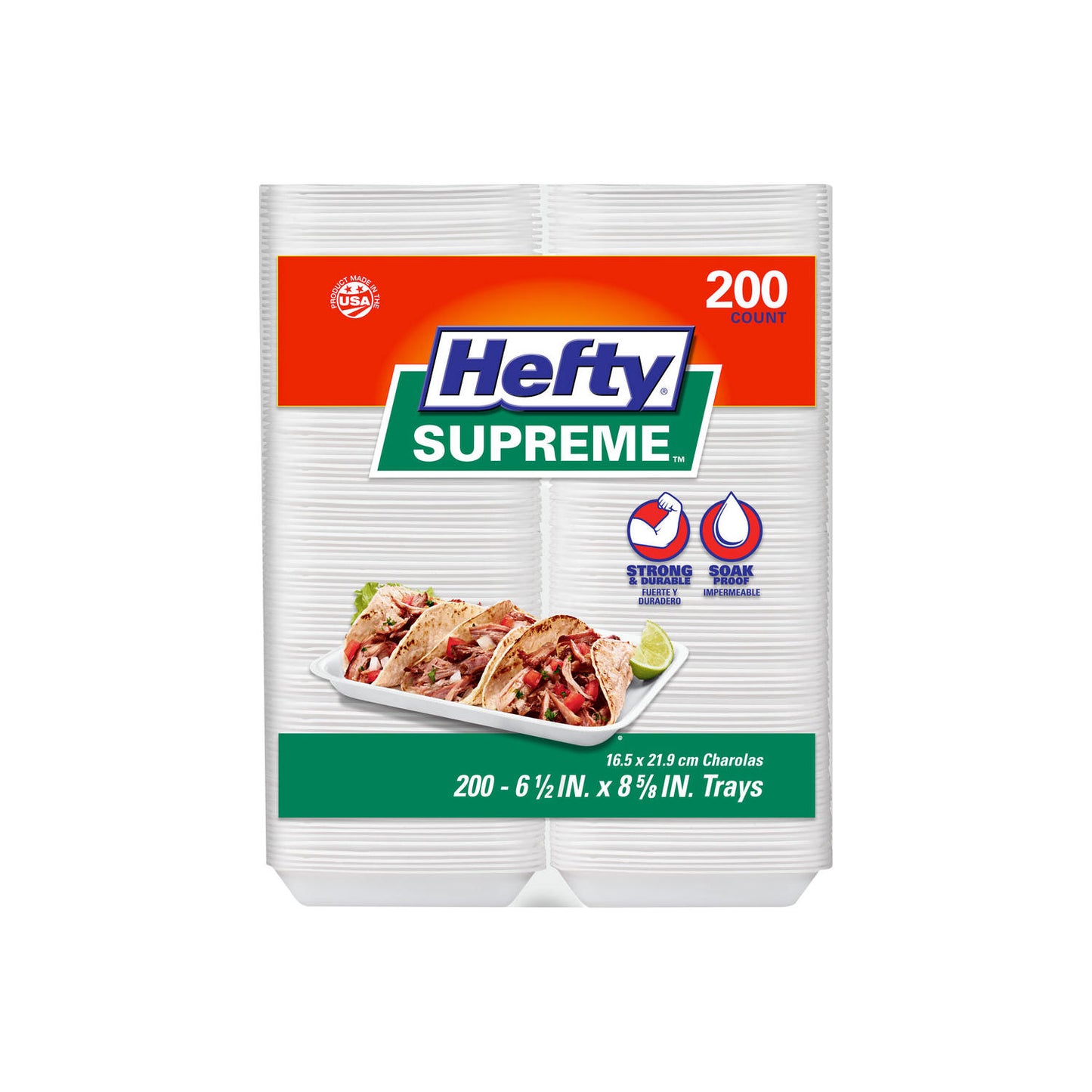 Hefty Supreme Foam Charola Trays (200 ct.)