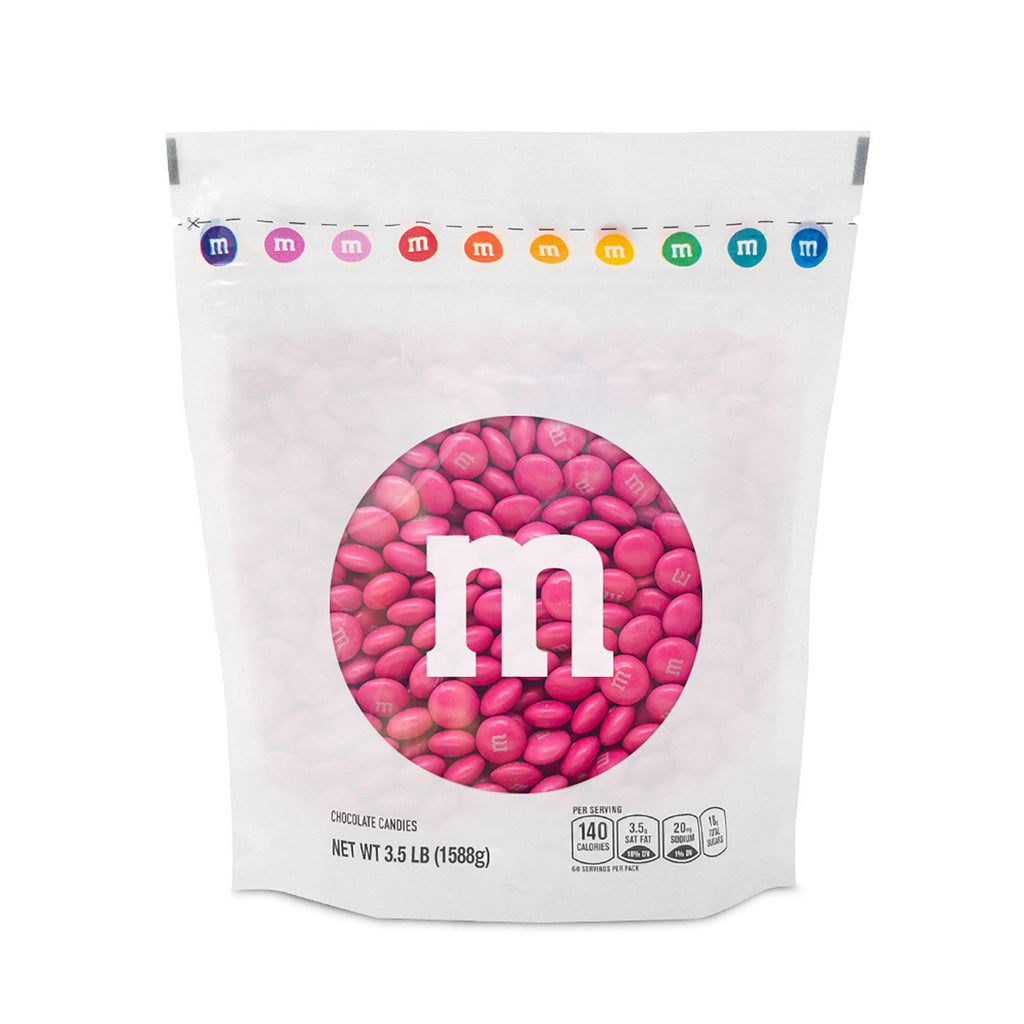 M&M’S Milk Chocolate Dark Pink Bulk Candy in Resealable Pack (3.5 lbs.)