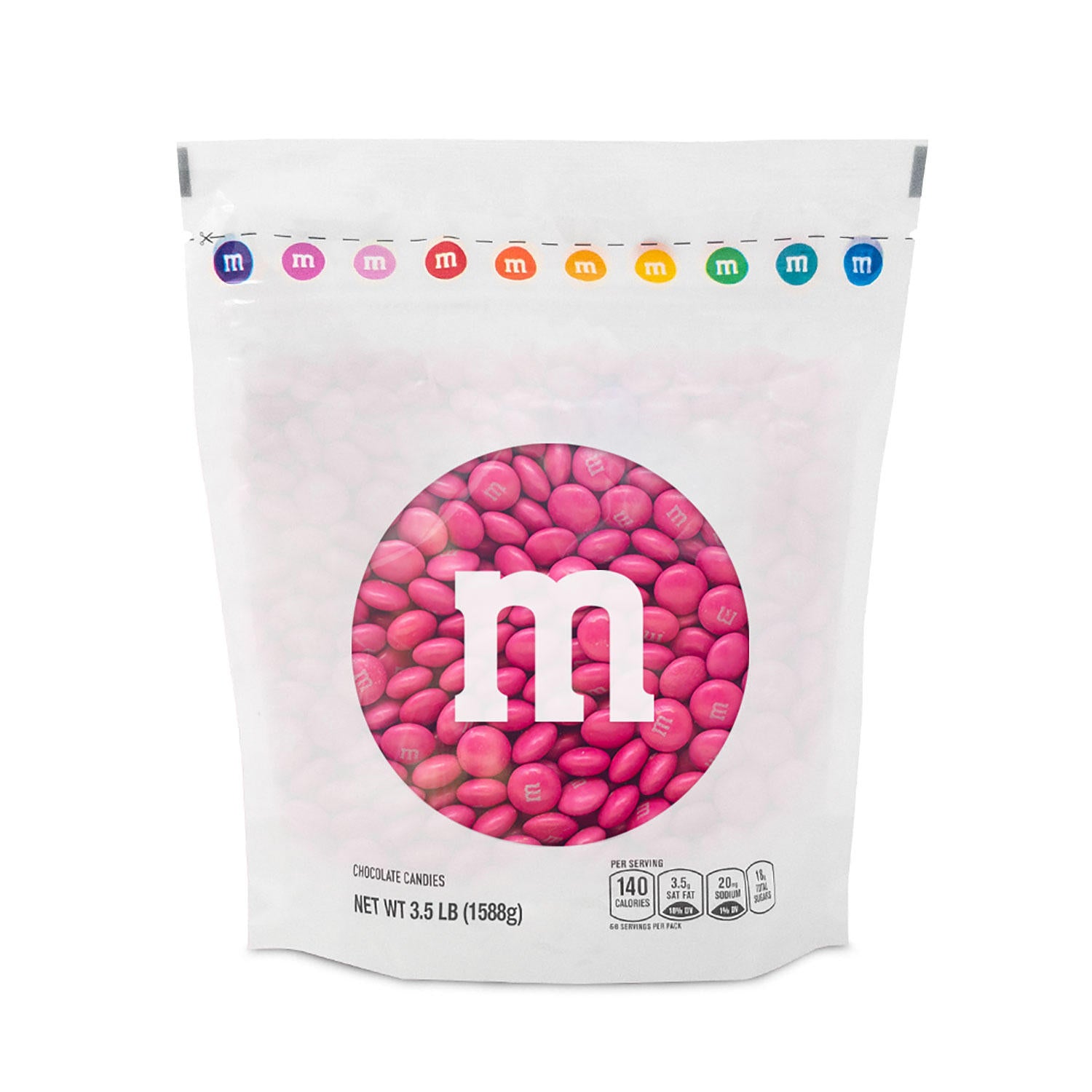 M&M’S Milk Chocolate Dark Pink Bulk Candy in Resealable Pack (3.5 lbs.)