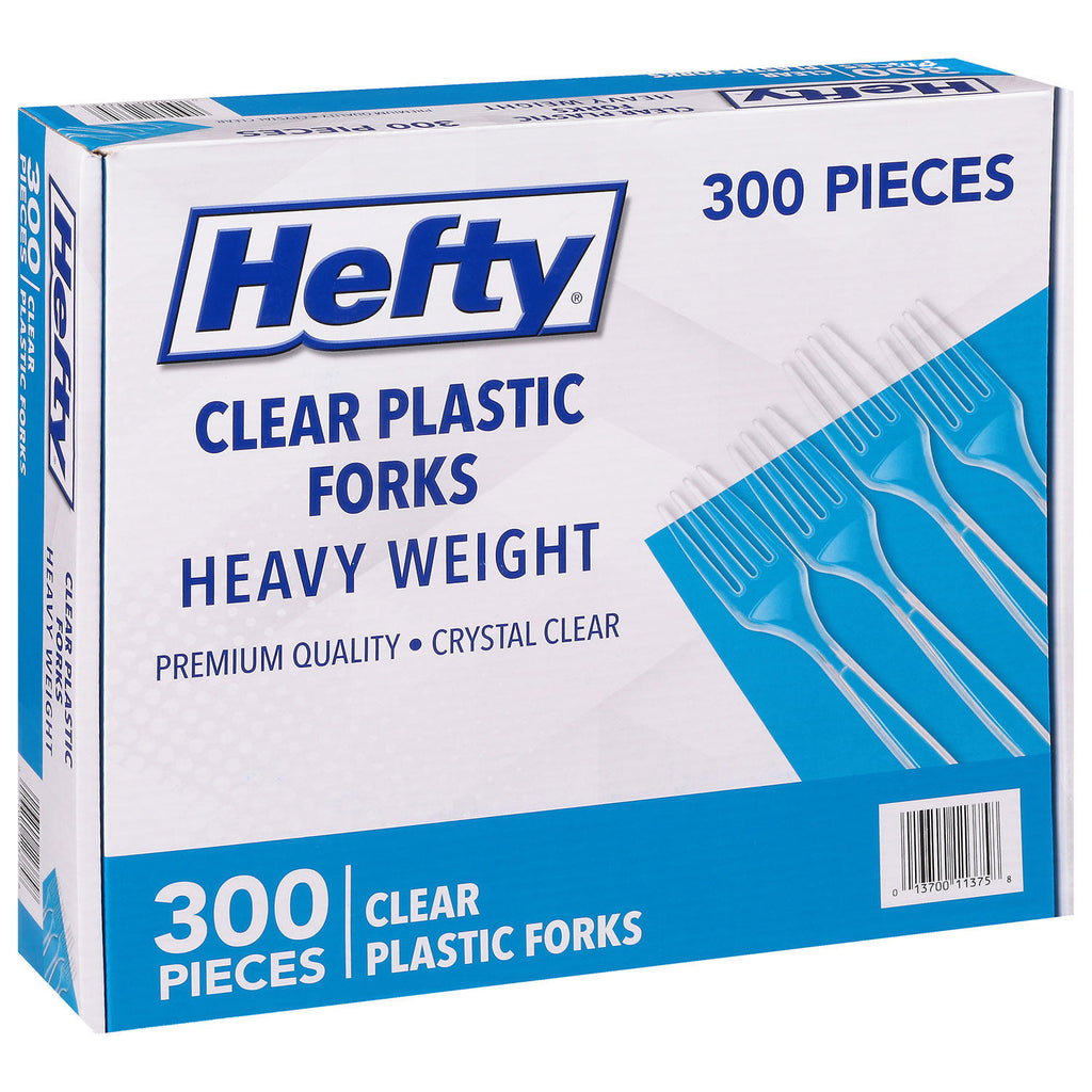 Hefty Clear Heavy Weight Plastic Forks (300 ct.)