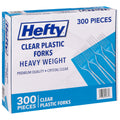 Hefty Clear Heavy Weight Plastic Forks (300 ct.)