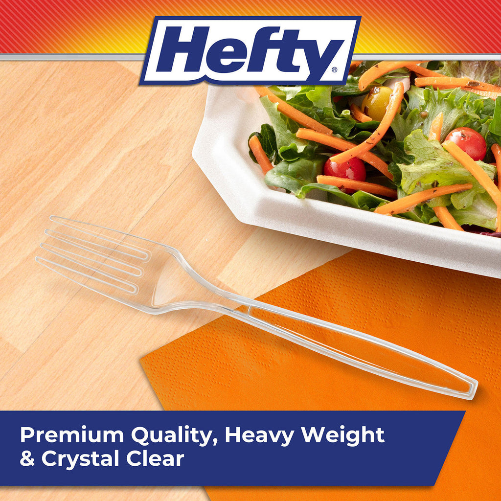 Hefty Clear Heavy Weight Plastic Forks (300 ct.)