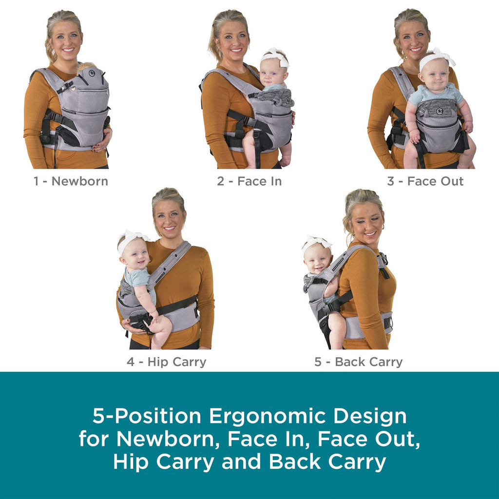 Contours Journey GO 5-Position Baby Carrier (Choose Your Color)