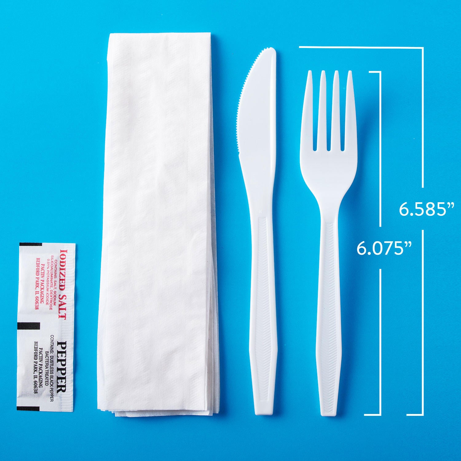 Member's Mark White Plastic Cutlery Packets (200 ct.)