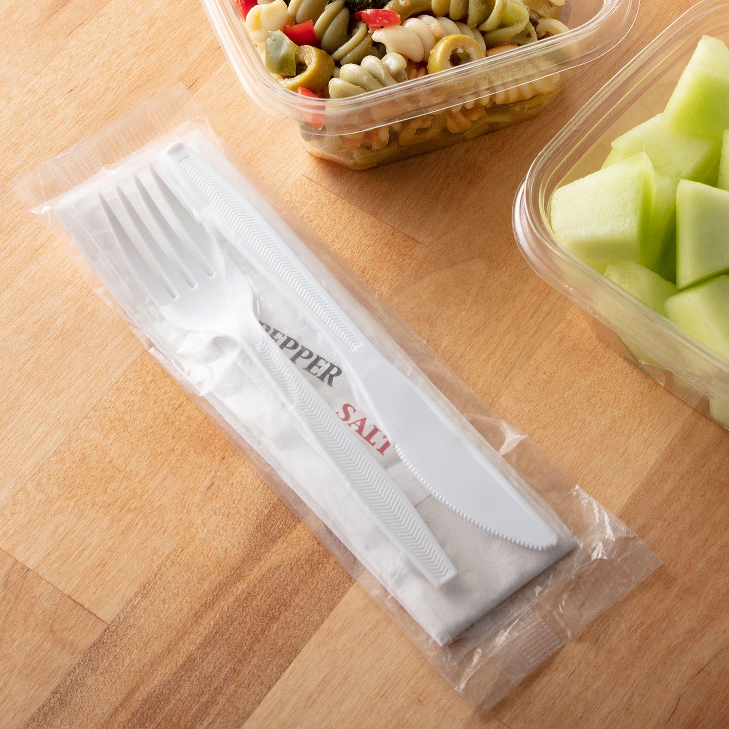 Member's Mark White Plastic Cutlery Packets (200 ct.)