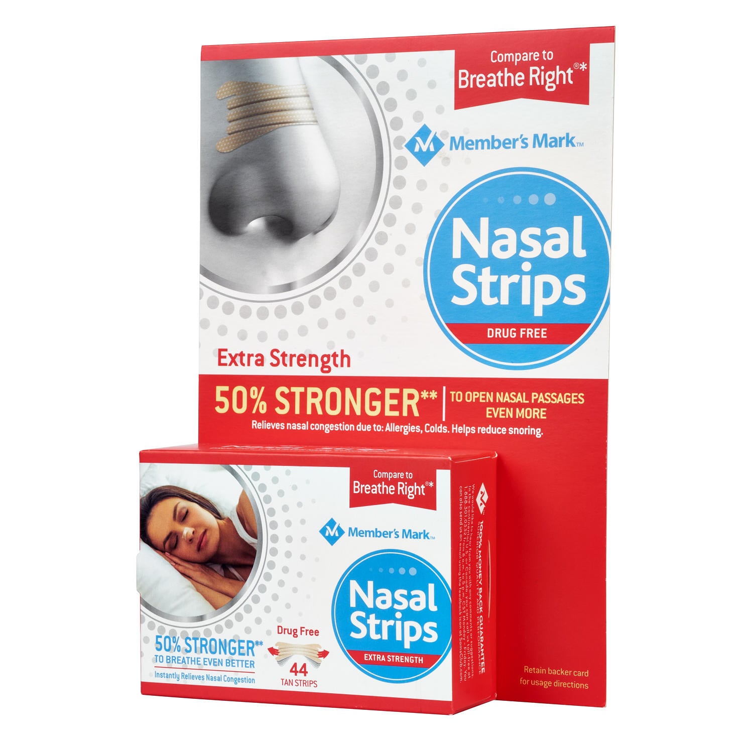 Member's Mark Extra Strength Nasal Strips, Tan (44 ct.)
