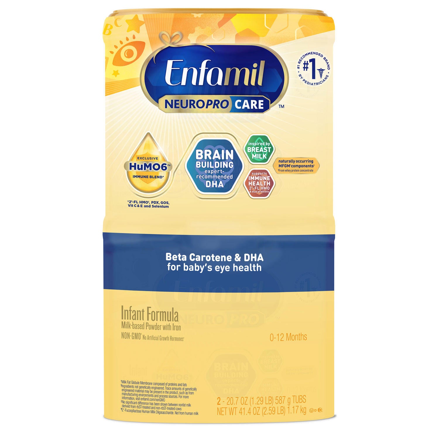Enfamil NeuroProCare Infant Formula, Milk-based Powder with Iron (20.7 oz., 2 pk.)