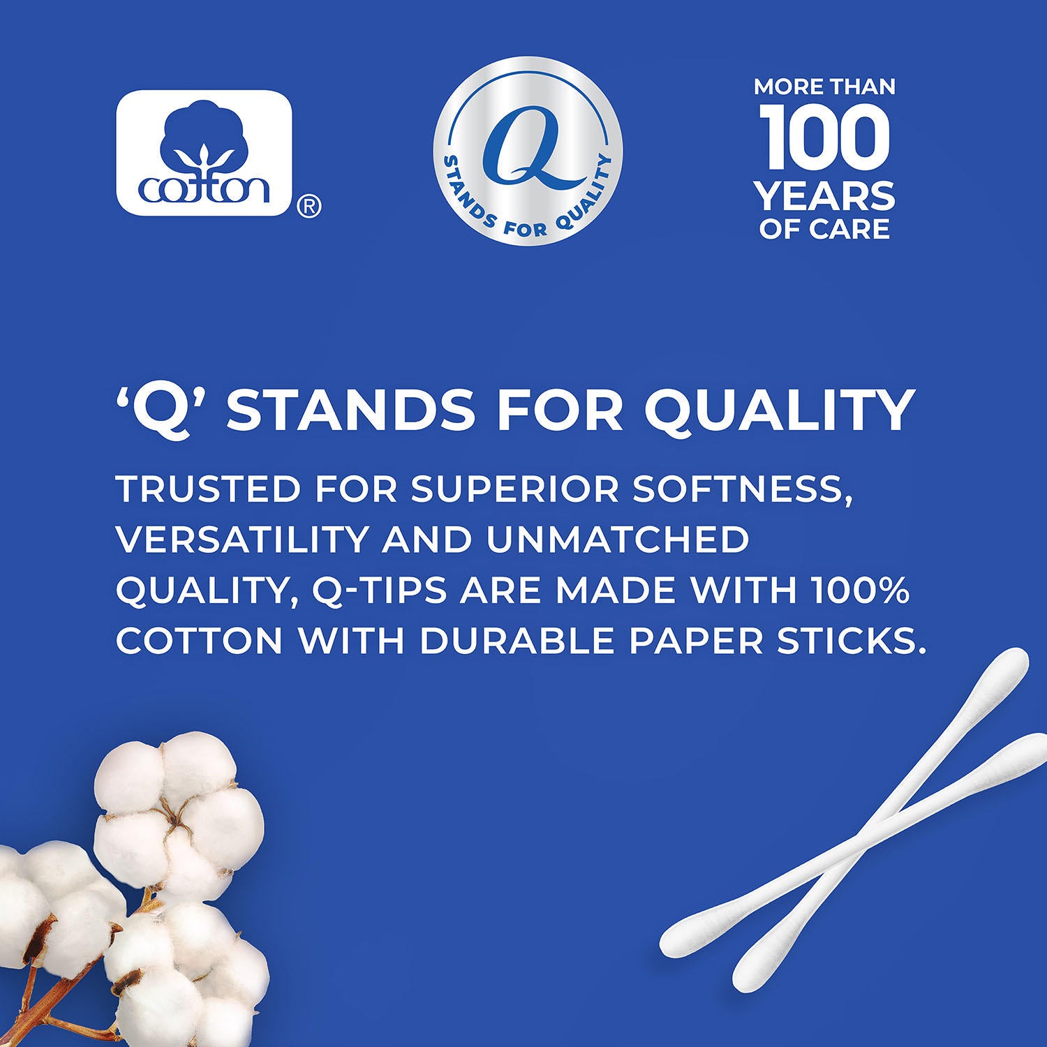 Q-tips Cotton Swabs (625 ct., 2 pk. + 500 ct., 1 pk.)