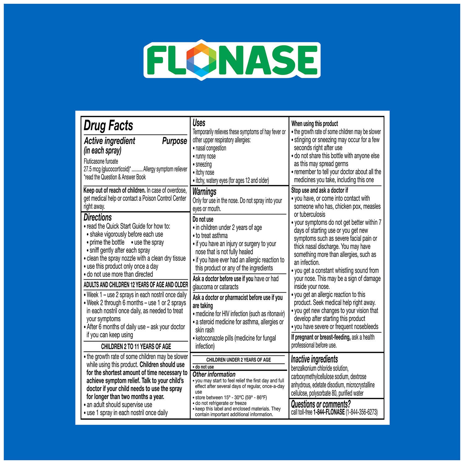 FLONASE Sensimist Allergy 24 Hour Relief Spray (120 sprays per bottle, 3 ct.)
