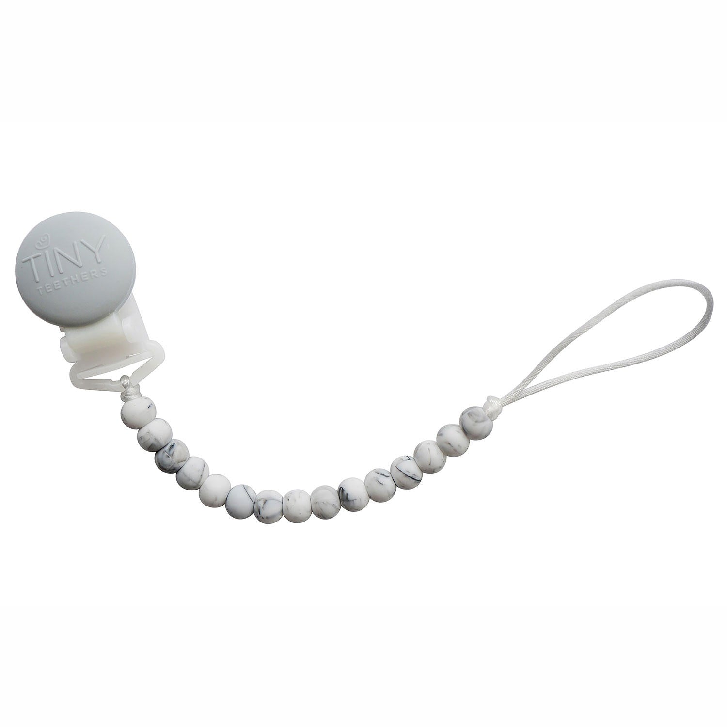 Tiny Teethers Designs Signature Silicone Beaded Pacifier Clip and Teether, 2 pk.