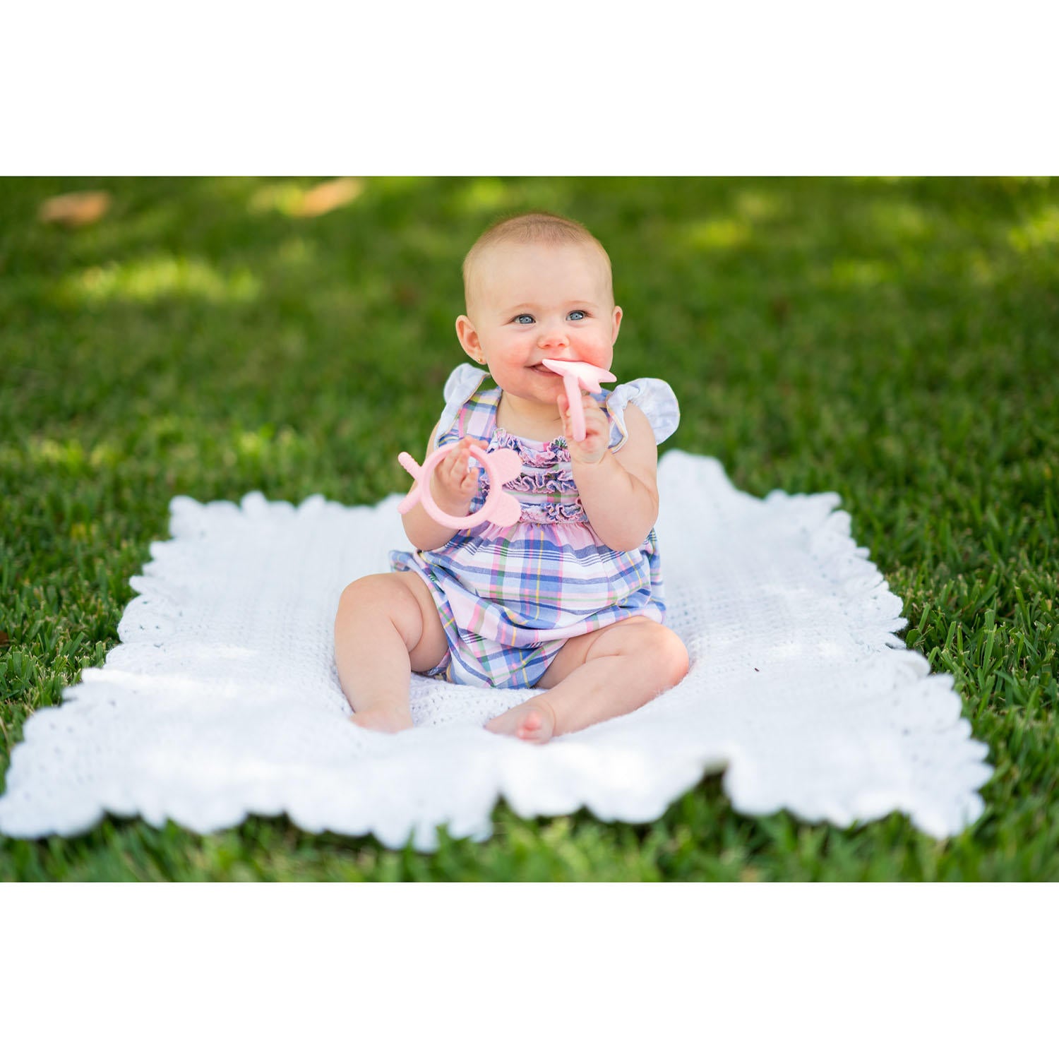 NISSI & JIREH Silicone Teether Set, Pink