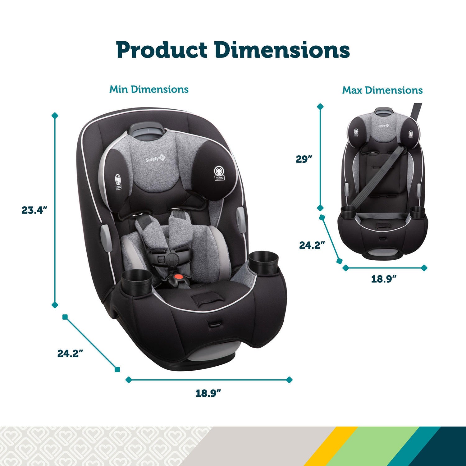 Safety 1st EverFit All-in-One Car Seat (Choose Your Color)
