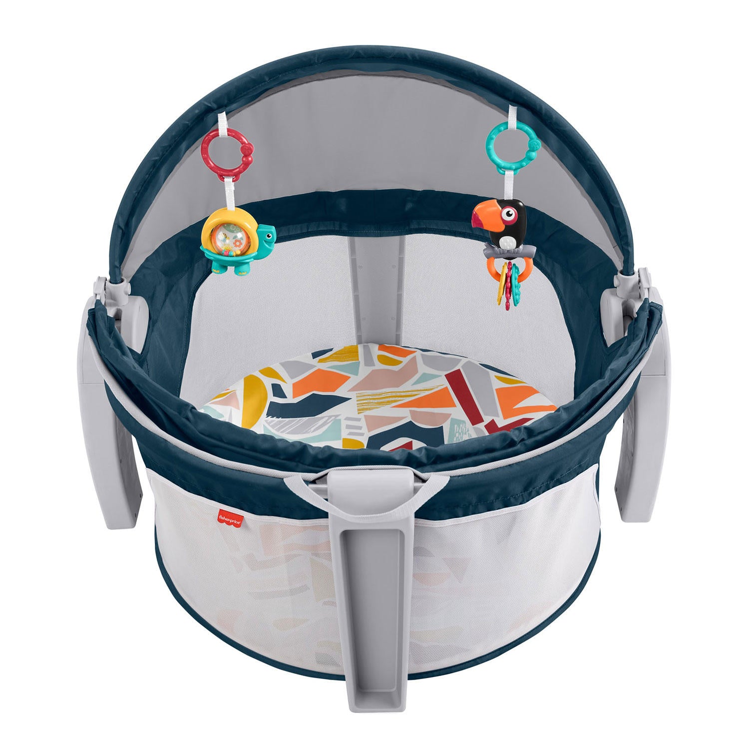 Fisher-Price On-the-Go Baby Dome with 2 Colorful Toys, Unisex