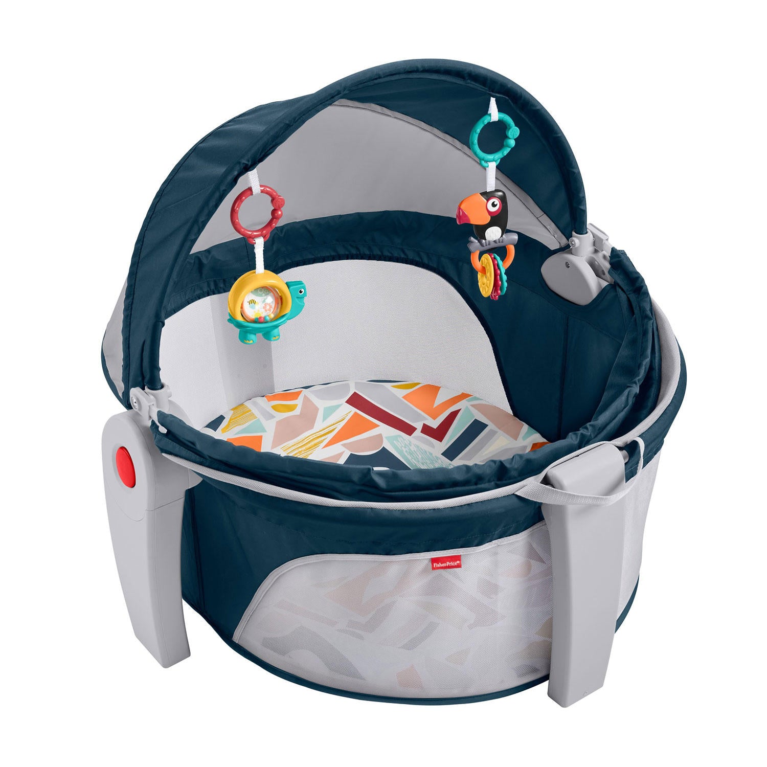 Fisher-Price On-the-Go Baby Dome with 2 Colorful Toys, Unisex