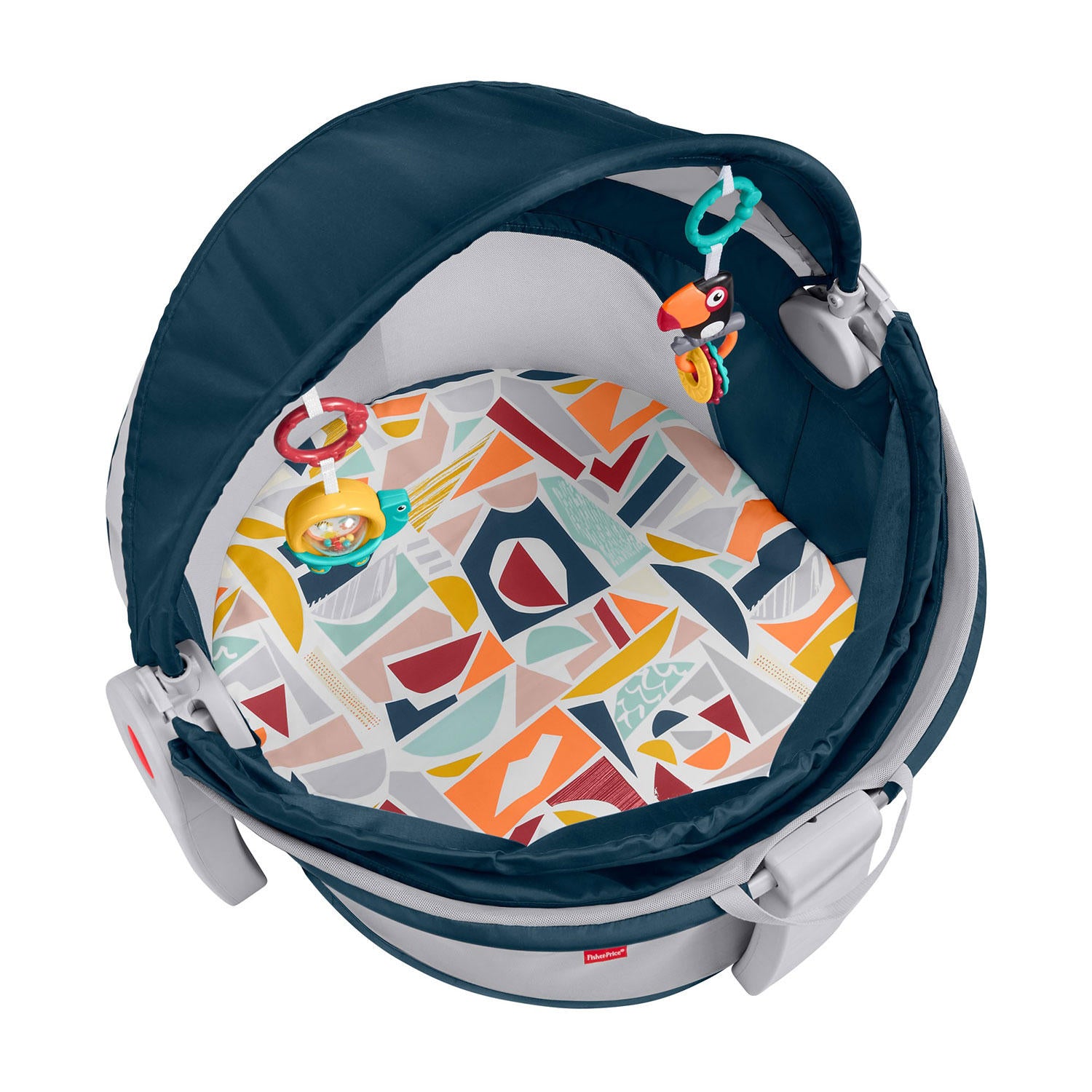 Fisher-Price On-the-Go Baby Dome with 2 Colorful Toys, Unisex