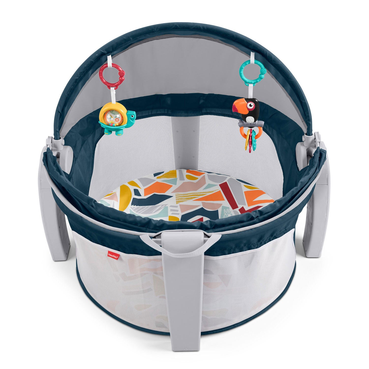 Fisher-Price On-the-Go Baby Dome with 2 Colorful Toys, Unisex