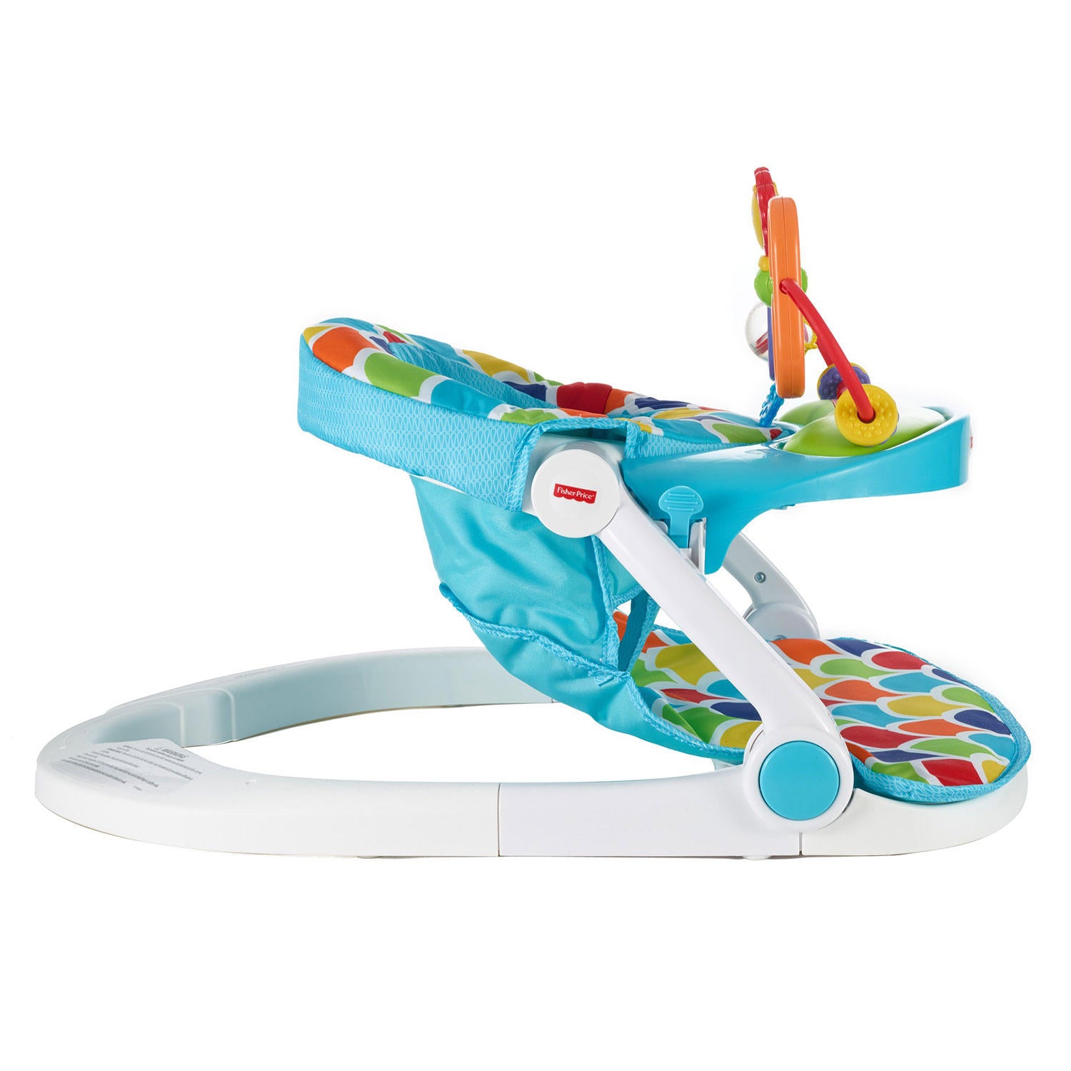 Fisher-Price Sit-Me-Up Floor Seat, Portable Baby Chair with Toys and Snack Tray, Happy Hills