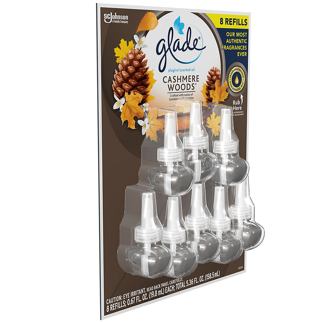 Glade Plug In Scented Oil Refills - Cashmere Woods