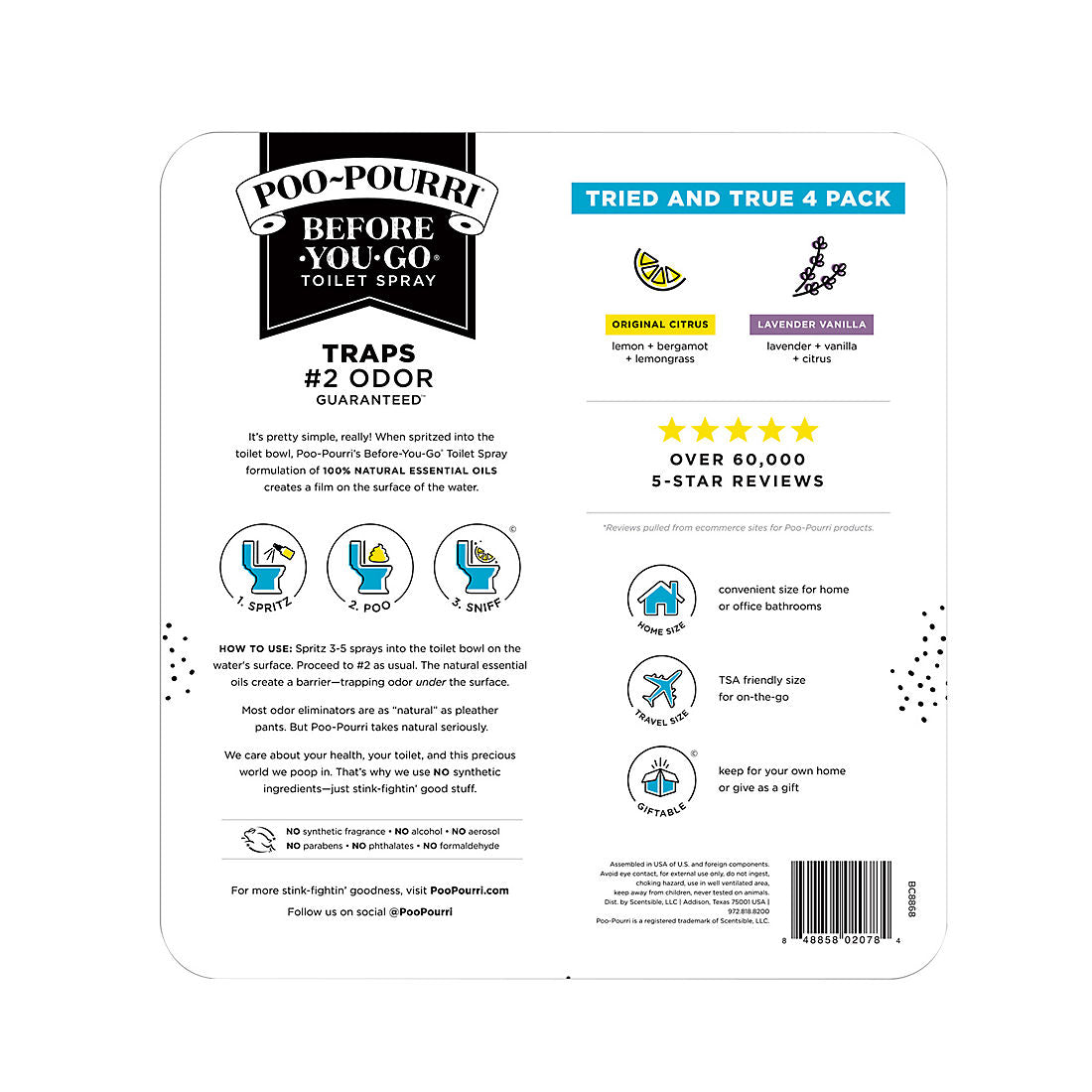 Poo Pourri Tried and True, 4 ct.