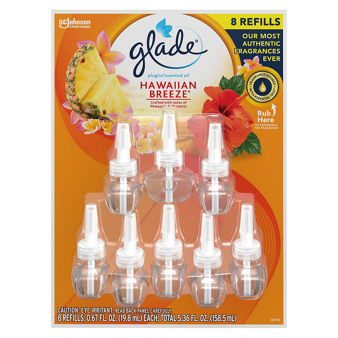 Glade Hawaiian Breeze Refill Pack, 8 ct.