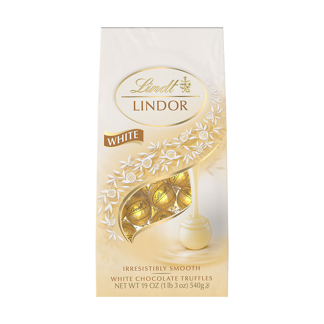 Lindt Lindor White Chocolate Truffles, 19 oz.