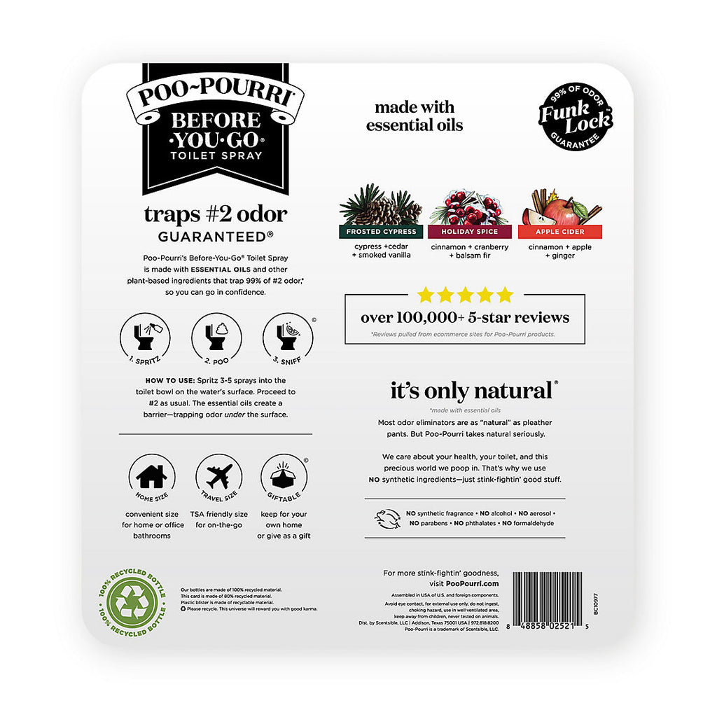 Poo-Pourri Before-You-Go Toilet Spray Seasonal Scents, 3 pk.