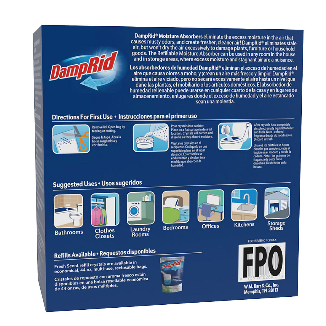 DampRid Decorative Design Bucket Air Fresheners, 4 pk. - Fresh Scent