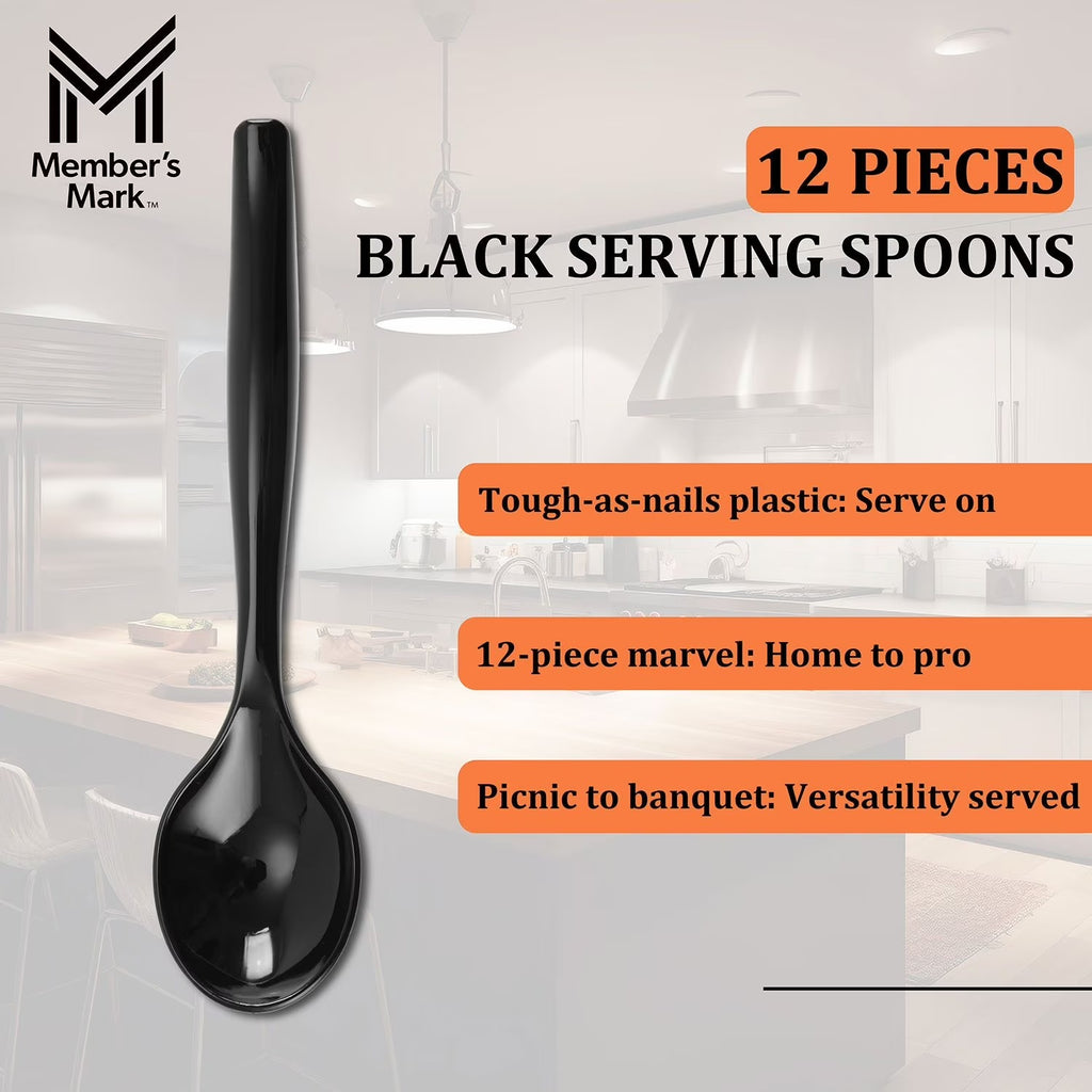 Member's Mark Heavyweight Plastic Serving Spoons (12 ct.)