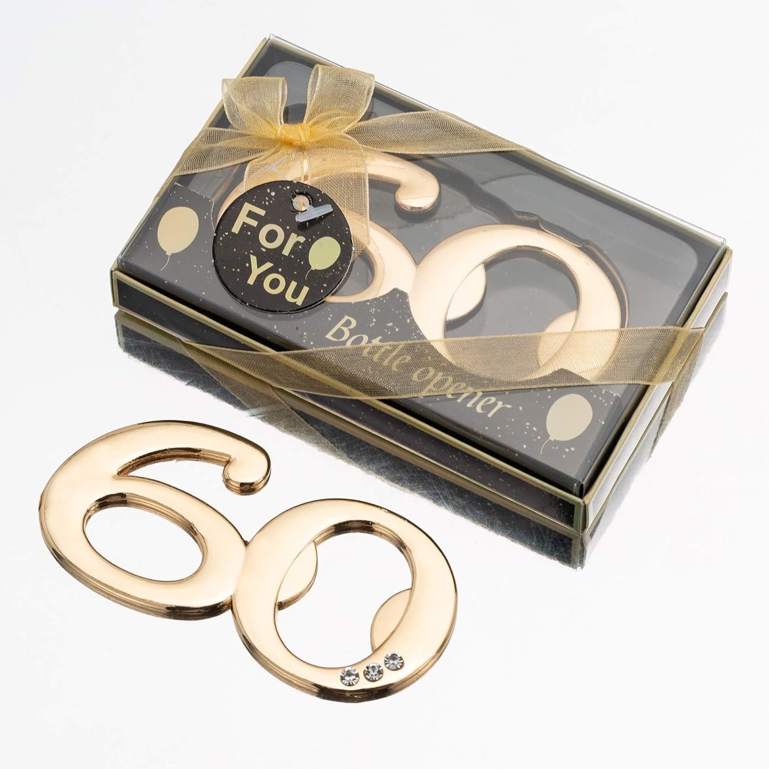 24PCS Latest 60 Bottle Openers for 60th Birthday Party Favors or 60th Wedding...