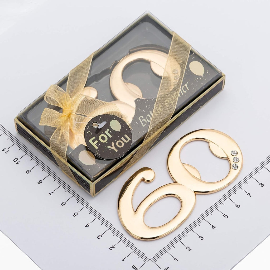 24PCS Latest 60 Bottle Openers for 60th Birthday Party Favors or 60th Wedding...