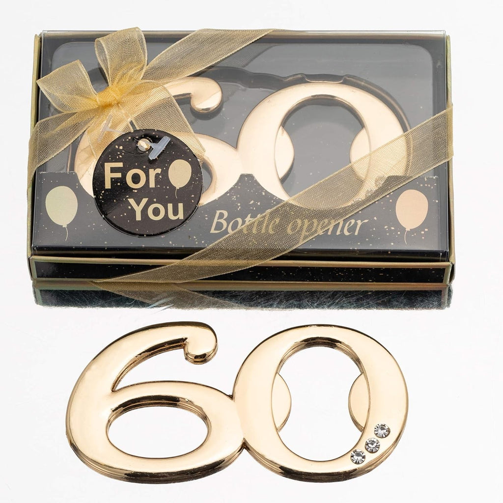 24PCS Latest 60 Bottle Openers for 60th Birthday Party Favors or 60th Wedding...
