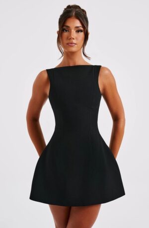 hx4zbx Alana Mini Dress – Black (Size XS)