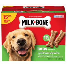 Milk-Bone Original Flavor Large Crunchy Dog Biscuits, 15 lbs