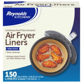08f861ca-a404-4203-bbc6-e79639a389c8.daf84c449d1b20d57ba294e8e177defb.jpeg Reynolds Consumer Products Reynolds Kitchens Unbleached Parchment Air Fryer Liners – 150 Count