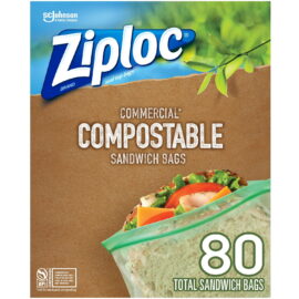 Ziploc Compostable Sandwich Bags – 80 Count