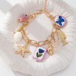 🐚⭐ Handmade Summer Beach Starfish & Shell Charm Bracelet