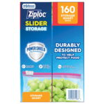 Ziploc Slider Quart Storage Bags – 160 Count