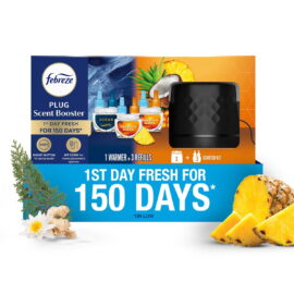 18def3ee-18c7-421d-b9be-b18b91e8c15d.da213f0030ec24952427f13f90b42a69.jpeg Febreze PLUG Scent Booster Oil Starter Kit, Hawaiian Aloha + Ocean, 1 Warmer + 3 Refills, 2.63 fl. oz