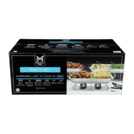 1c171a4f-7dba-49d2-944d-2d3ab49c90e2.b192bb7185e6fda1937b64bff7ad9184.jpeg Member's Mark Party Set with 2-hour Safe Heat Chafing Fuel – 24 Count