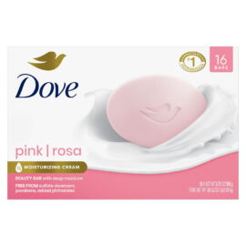 Dove Beauty Bar Soap, Pink – 3.75 oz, 16 Count