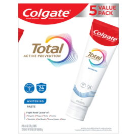 Colgate Total Whitening Toothpaste – 6 oz, 5 Pack