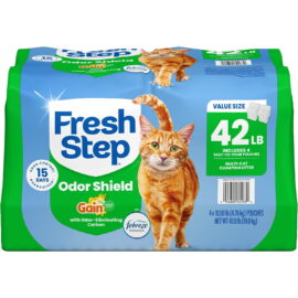 Fresh Step, Odor Shield Clumping Litter with Febreze Freshness, Gain Original Scent, 42 lbs