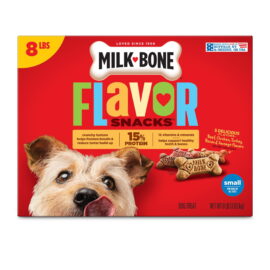 Milk-Bone Flavor Snacks Variety Pack Small Crunchy Dog Biscuits, 8 lbs