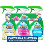 Scrubbing Bubbles Flowers & Showers, Bathroom Grime Fighter Spray, Rainshower, Petal Paradise, and Floral Fusion – 32 oz, 3 Pack