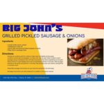Big John's Pickled Sausage 4 lb Jar Ready-to-Eat Protein Snack