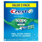 Crest Complete + Scope Outlast Ultra Toothpaste – 6.3 oz, 5 Pack