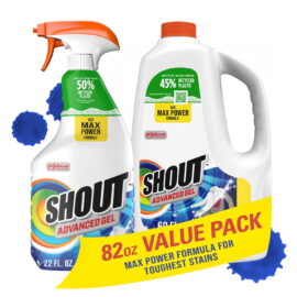 3f32ae43-36b3-414d-ab8e-bea2b5b6d60d.d94e484e8be1588d4a73b50e48e6ba27.jpeg Shout Advanced Action Gel Laundry Stain Remover – 22 oz Trigger & 60 oz refill