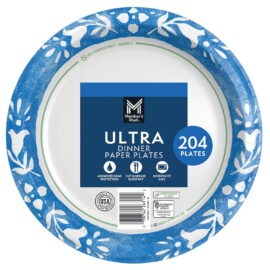 Member's Mark Ultra Dinner Paper Plates, 10" – 204 Count