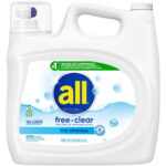 all Liquid Laundry Detergent, Free Clear for Sensitive Skin – 208oz, 166 loads
