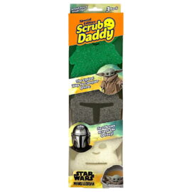 4d297f18-b11b-4f0b-8182-a30fe6af8d51.6b6f7cdb40cdecc495bb3149f4498561.jpeg Scrub Daddy Star Wars Mandalorian & Grogu Sponges – 3 Count